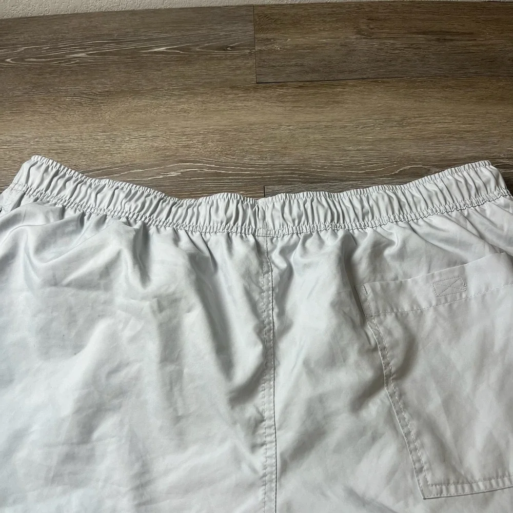 Nike‎ Swim Trunks Mens XXL Light Grey Mesh Lined 5